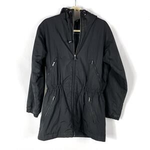 Bogner Black Parka Jacket‎ Hooded Full Zip Ski Coat Insulated Sz 4 Women's